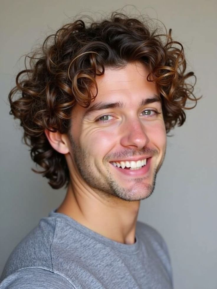 Center Parting Curly