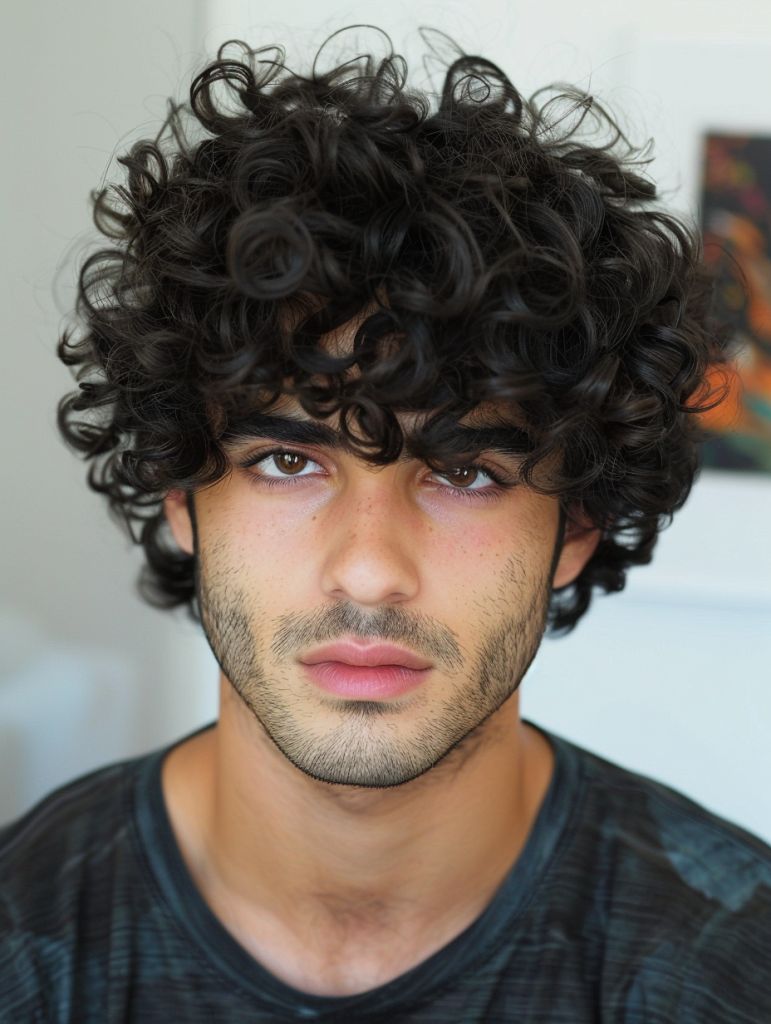 Curly Wolf Cut